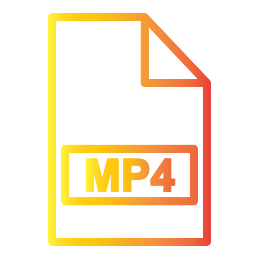 mp4 파일 Generic Gradient icon