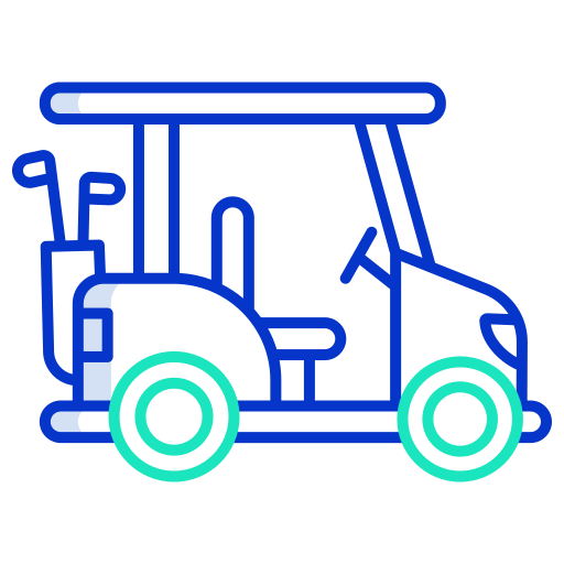 Golf cart Generic color outline icon