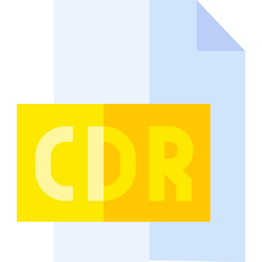 cdr Basic Straight Flat icon