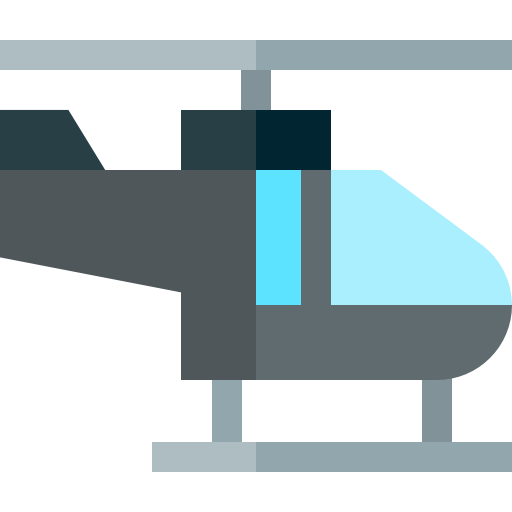 helicóptero Basic Straight Flat Ícone