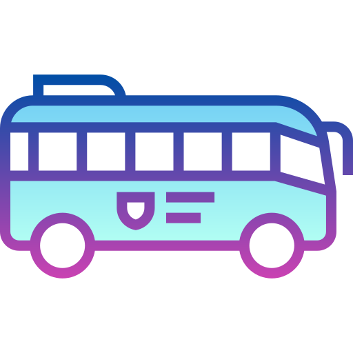 bus Detailed bright Gradient icon