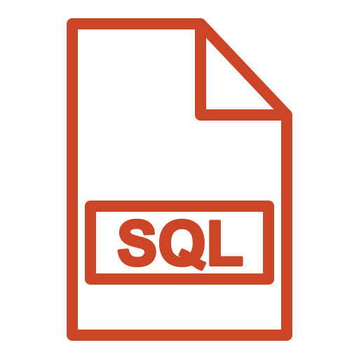 sql-datei Generic Simple Colors icon