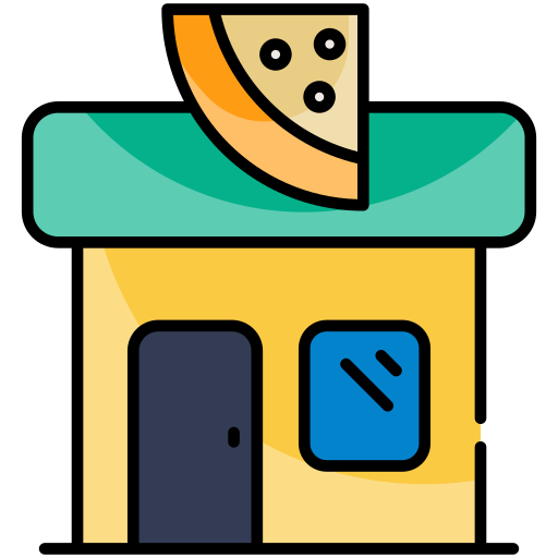 pizza laden Generic Outline Color icon