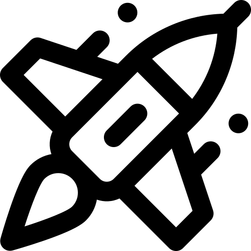 navicella spaziale Super Basic Rounded Lineal icona