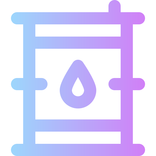 baril de pétrole Super Basic Rounded Gradient Icône