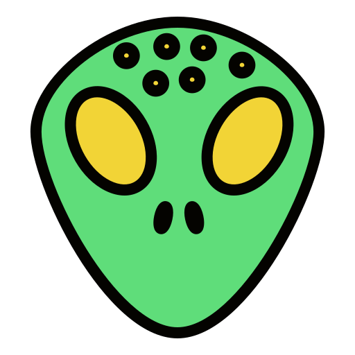 Alien Generic Outline Color icon