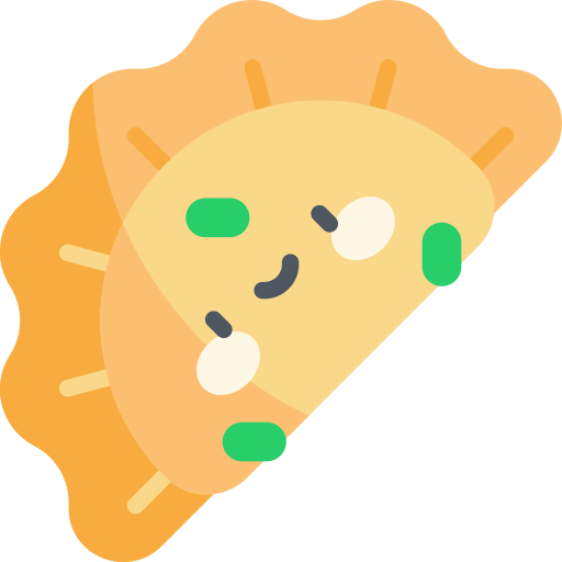 pierogi Kawaii Flat icon