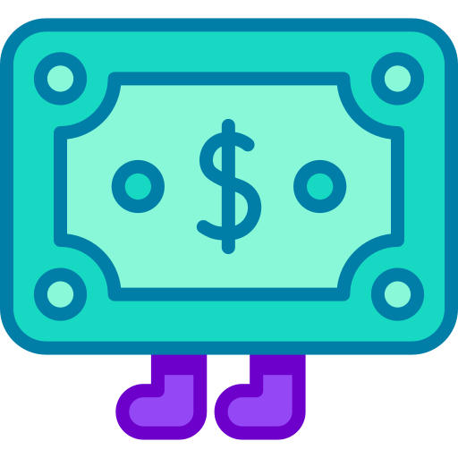 geld Retro Neon Lineal color icon