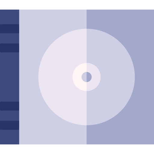 cd Basic Straight Flat icon