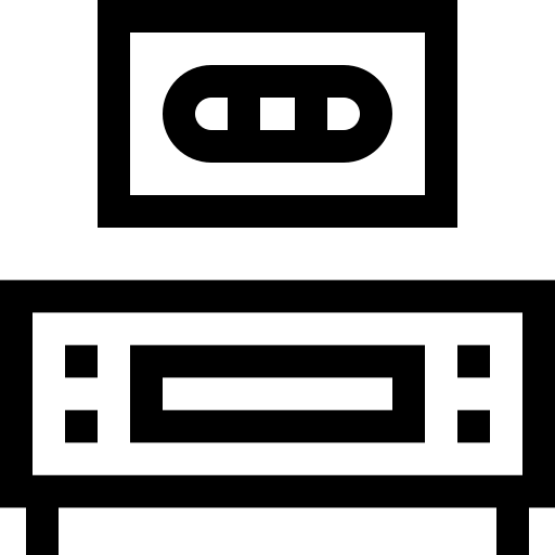 vhs spieler Basic Straight Lineal icon