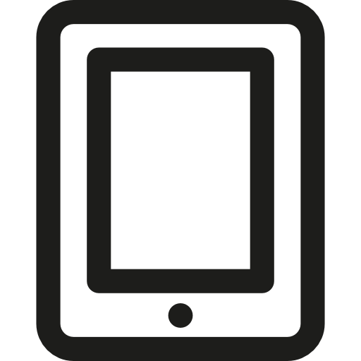 iPad Basic Rounded Lineal icon