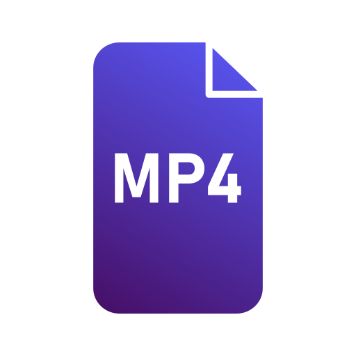 mp4 Generic Flat Gradient ikona