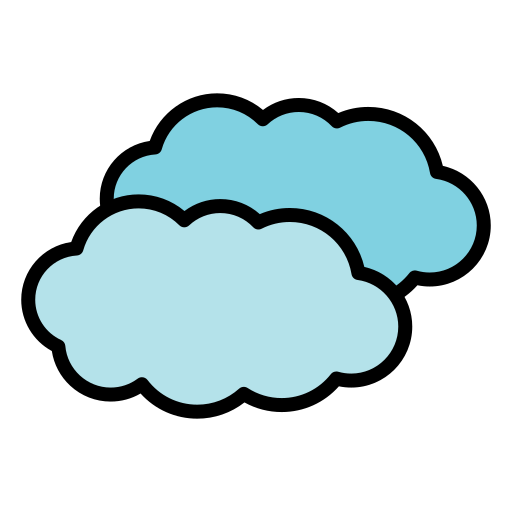 wolken Generic Outline Color icon