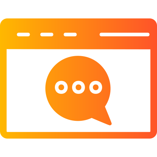 Web chat Generic Flat Gradient icon