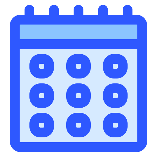 Calendar Generic Blue icon