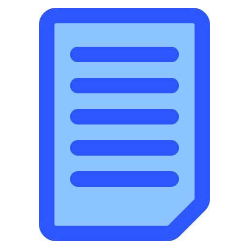 Document Generic Blue icon