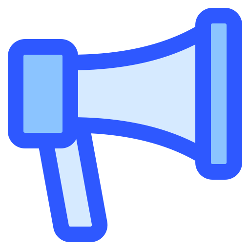 Megaphone Generic Blue icon