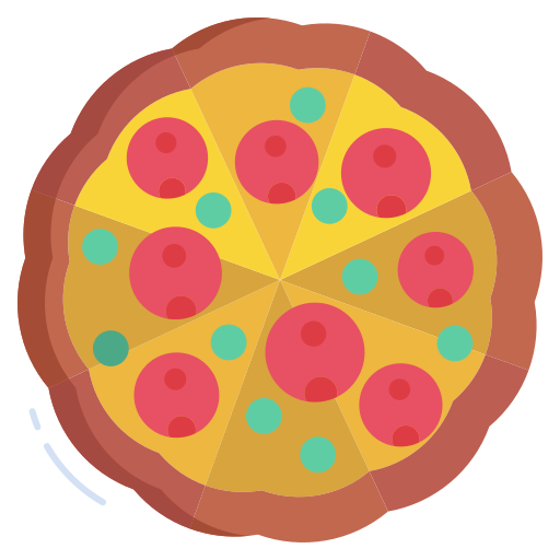 pizza Generic color fill icona