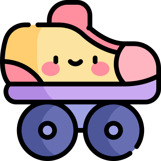 Skates Kawaii Lineal color icon