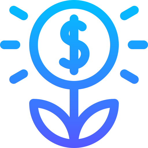 wachstum Basic Gradient Lineal color icon