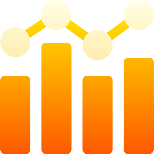 balkendiagramm Basic Gradient Gradient icon