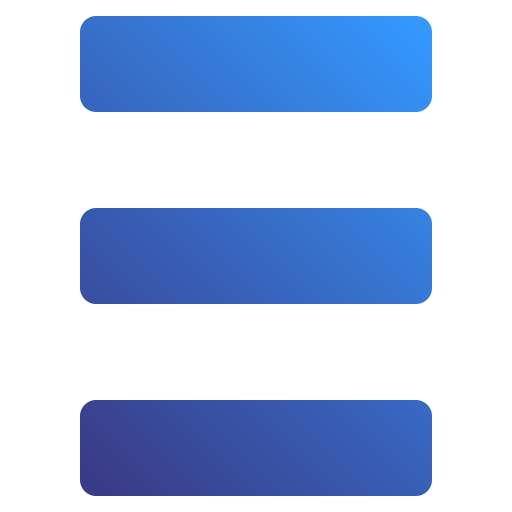 menu Generic Flat Gradient Icône