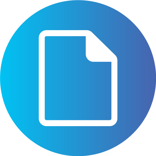 ファイル Generic Flat Gradient icon