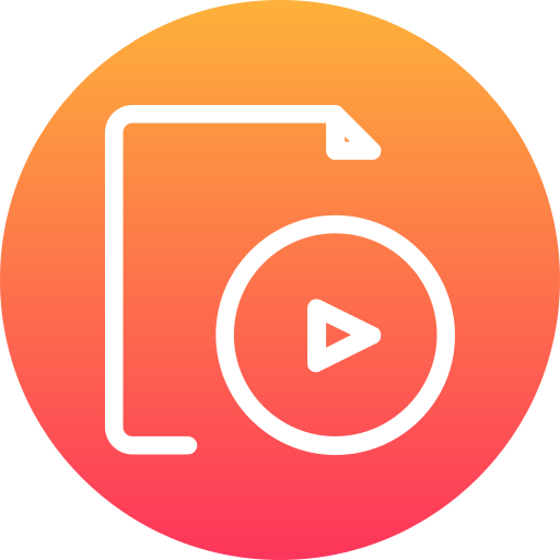 video Generic Flat Gradient icon