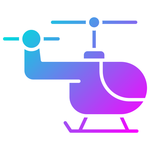 helicóptero Generic Flat Gradient Ícone