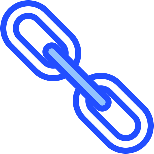 Chain Generic Blue icon