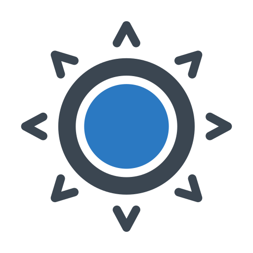 太陽 Generic Blue icon