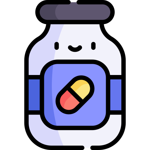 multivitamin Kawaii Lineal color icon