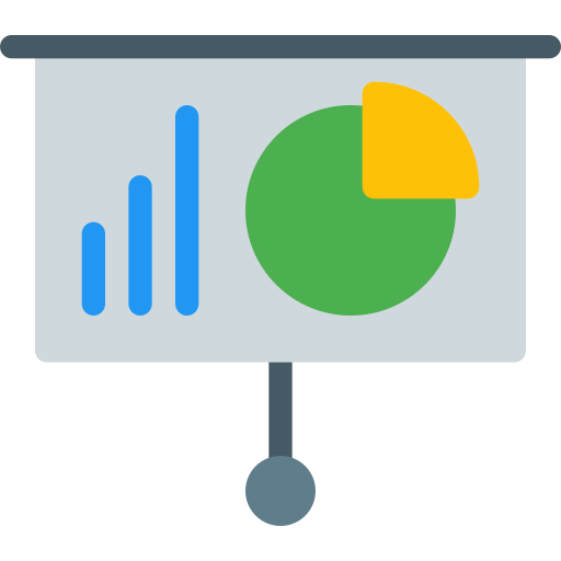 präsentation Pixel Perfect Flat icon