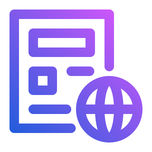 世界のニュース Generic Gradient icon