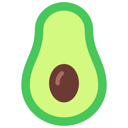 Avocado Juicy Fish Flat icon