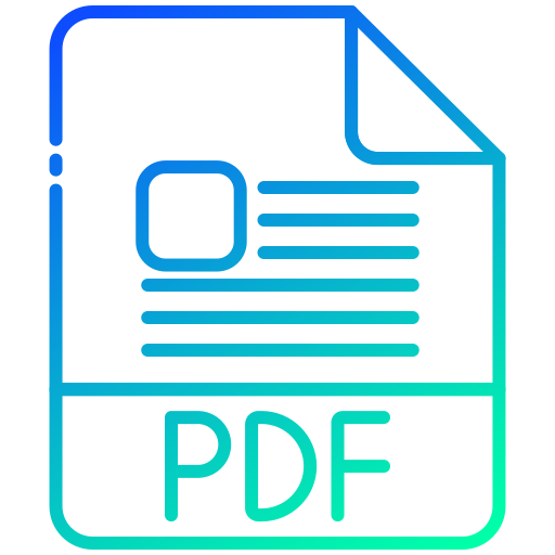 pdf Generic Gradient icon