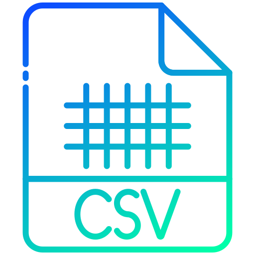 csv Generic Gradient icon