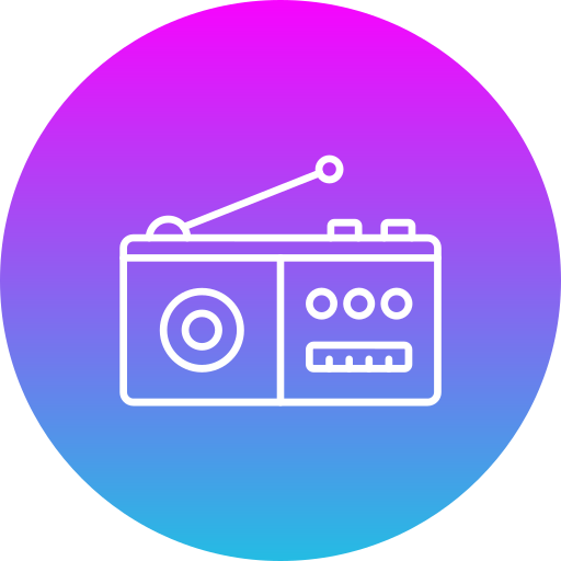 Radio Generic Flat Gradient icon