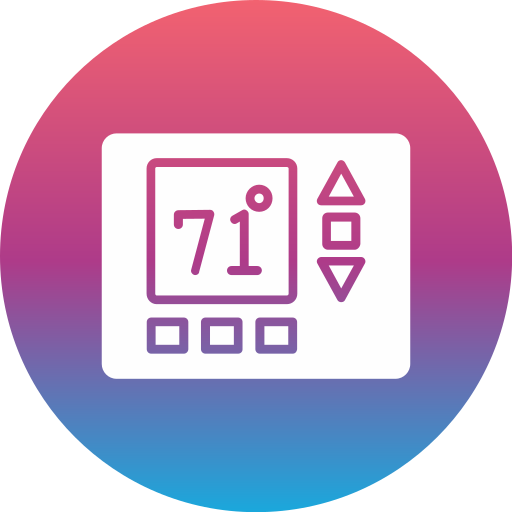 thermostat Generic Flat Gradient Icône