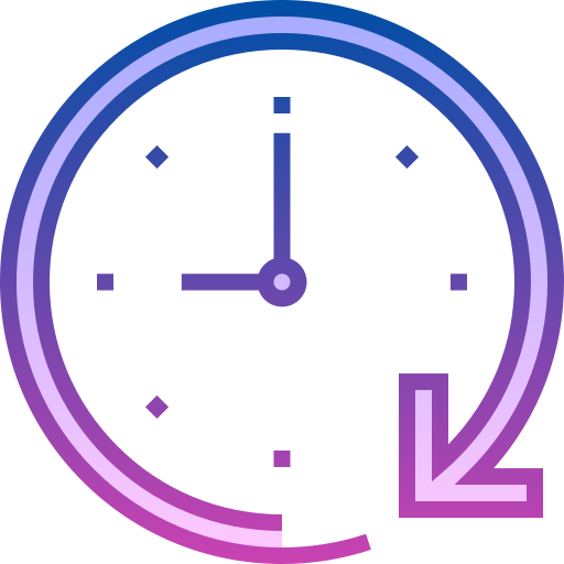 uhr Detailed bright Gradient icon