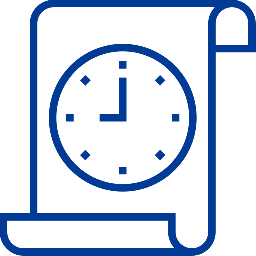 Clock Detailed bright Lineal icon