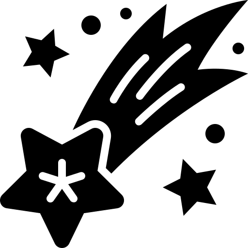 Падающая звезда Generic Glyph иконка