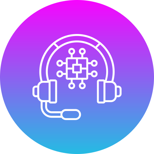 headset Generic Flat Gradient icon