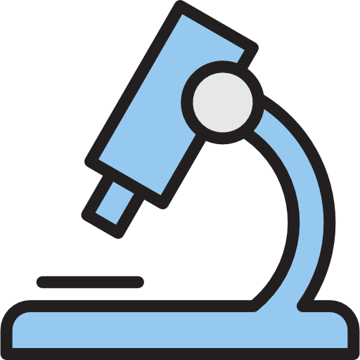 microscopio srip Lineal Color icona