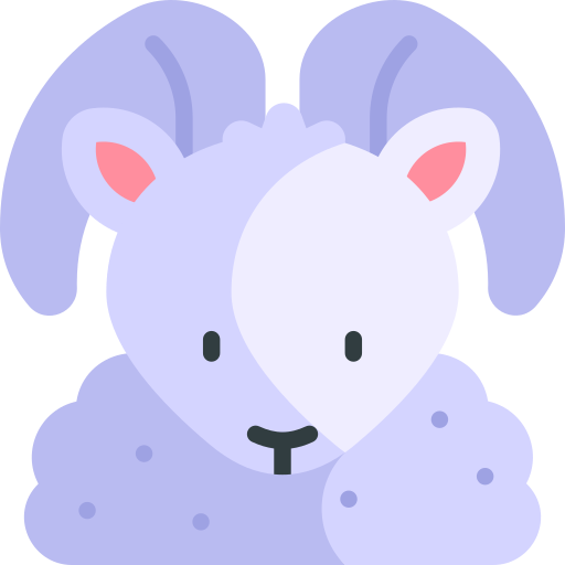 Goat Kawaii Flat icon