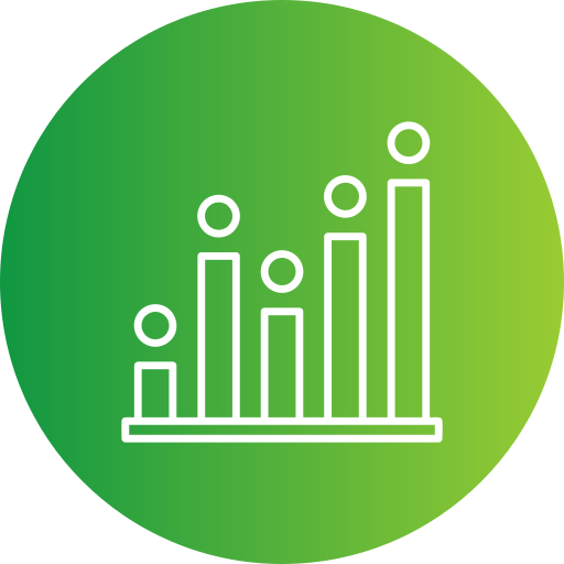 wykres Generic Flat Gradient ikona