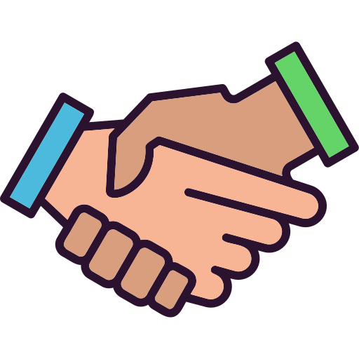 Handshake Generic Outline Color icon