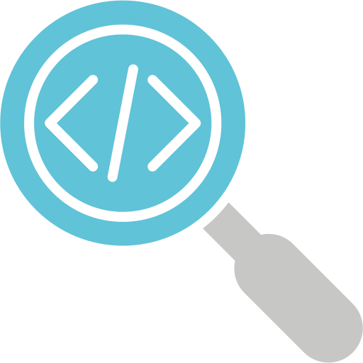 Magnifying glass Generic Blue icon