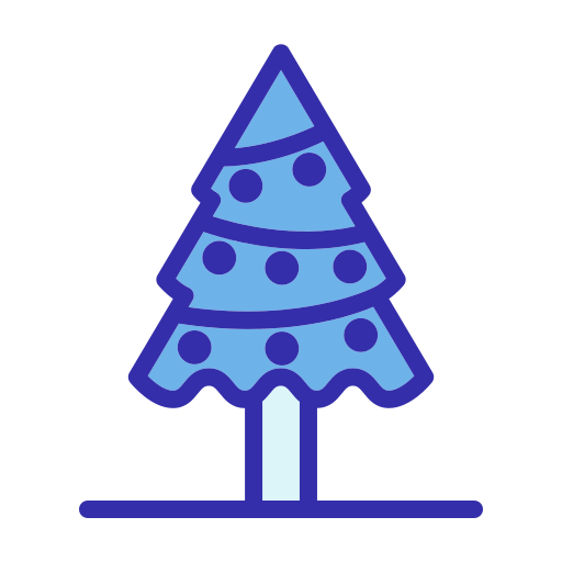 クリスマスツリー Generic Blue icon