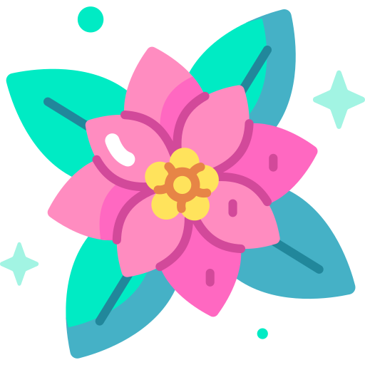 Poinsettia Special Candy Flat icon